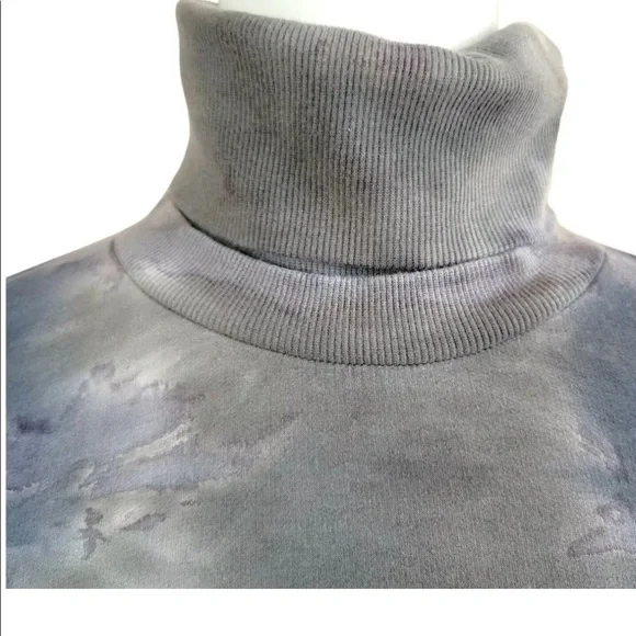 NWT Young Fabulous & Broke Turtle Neck Slit Zipper Tye Dye Dress Size M - Picture 3 of 9